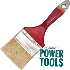 Wooden Handle Paint Brush With Natural Bristle 3” - 75mm