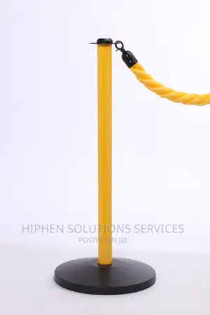 Yellow Velvet Safety VIP Stanchion Rope/Queue Barrier Rope