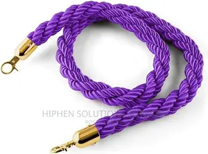 Purple Velvet Rope Barrier