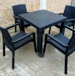 Set of Rattan Outdoor Cane Chairs