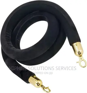 Rope For Stanchion Queue Barrier Black
