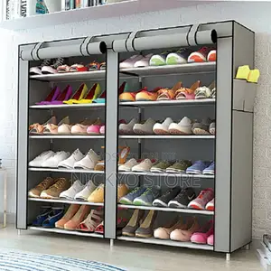Double Row Modern Minimalist Non-Woven Shoe Cabinet Roller