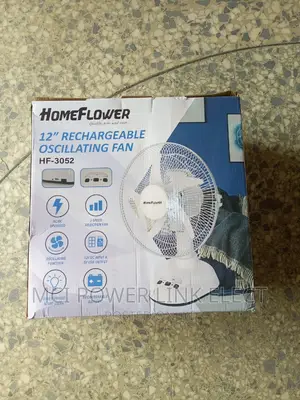 "12" Table Rechargeable Oscillating Fan