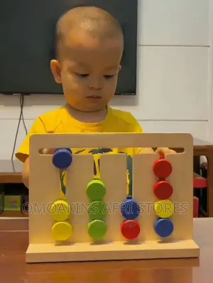 Wooden Children's Four Color Game