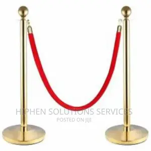 Gold Plated Queue Stand, For Hotel