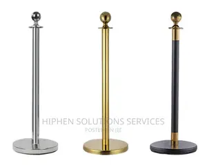 Post Stanchion Queue Barrier Stand (Gold Color)