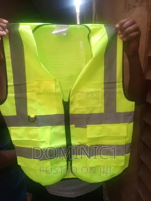 Lemon Reflective Jackets With Pocket And Zip