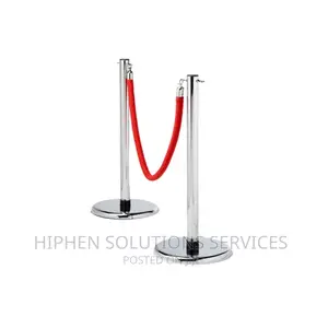 Crowd Control Stanchion Barrier Posts Rope