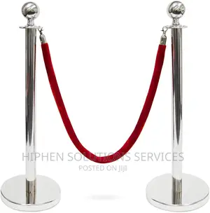 Quality Crowd Control Stanchion Barrier Posts Rope