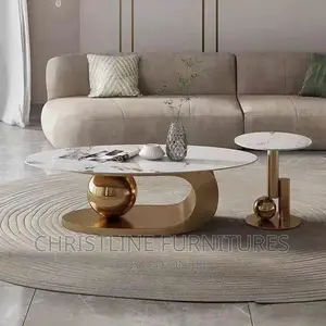 Quality Marble Top Center Table and Side Stool