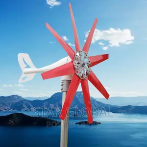 5000watts Red Eight Blade 48volts Windmill Turbine