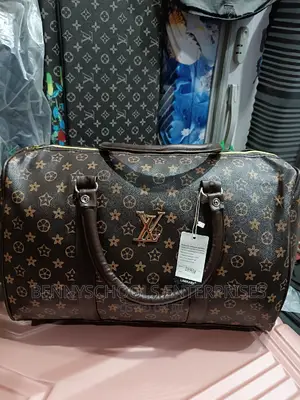 Small Luis Vuitton Leather Duffle Bag