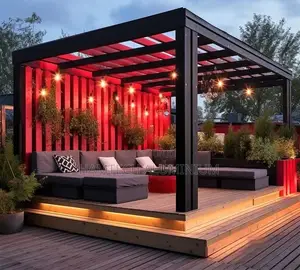 Modern Iron Pergola