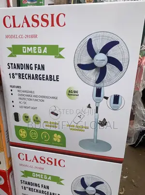 Classic 18 Inches Rechargeable Fan