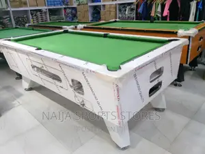 White Body Gloss and Marble Snooker Table