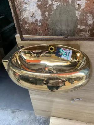Gold Wall Hung Wash Hand Basin