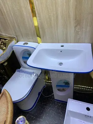Beautified Water Closet With Wash Hand Basin
