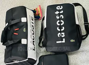 2 Sets Lacoste Original Duffle Bags and Backpacks Unpeeled
