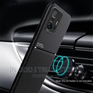 For Xiaomi 11t Pro Case Leather Magnetic Car Kickstand