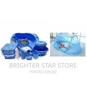 Baby Baby Bath Set 7pcs + Pop Up Baby Bed Net