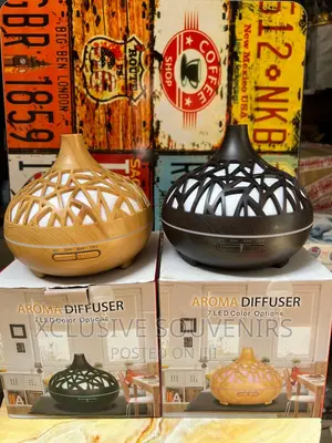 Laser-Cut Gourd Humidifier/Aroma Diffuser With 2 Oils