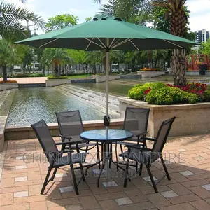 Garden Out Door Chairs and Table With Umbrella