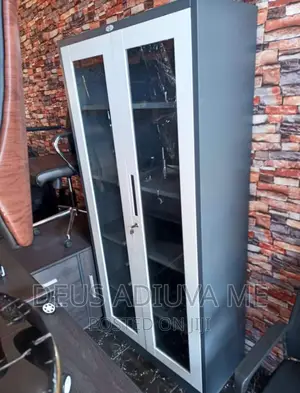 Metal Glass Bookshelf for Office and Home Study