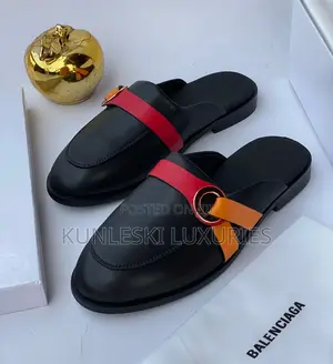 Original Balenciaga Leather Half Shoe for Men