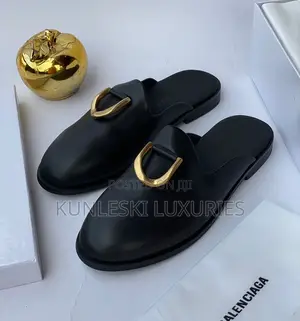Original Balenciaga Men Leather Half Shoe