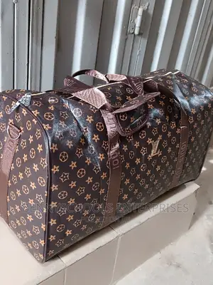 Big Luis Vuitton Leather Travelling Luggage and Duffle Bag