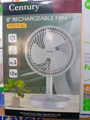 8 Inches Century Rechargeable Fan