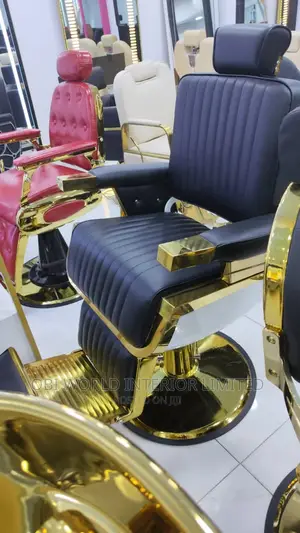 Executive Baber Salon Chair Gold