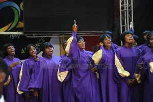 Purple / Gold Choir Robes Bulk Rental