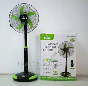 16" Solar Iwin AC DC Standing Fan