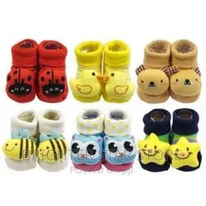6 Pairs Baby Booties Shoe Socks