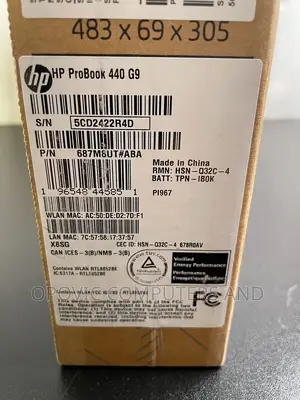 New Laptop HP ProBook 440 G9 16GB Intel Core I5 SSD 512GB