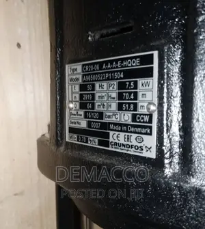 Grundfos Booster Vertical Pump 10hp