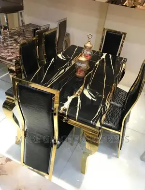 Dining Table and Chairs With Animal Leg Design