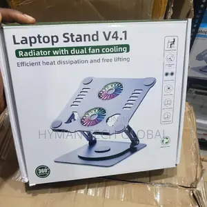 360 Rotating Laptop Stand With Double Fan