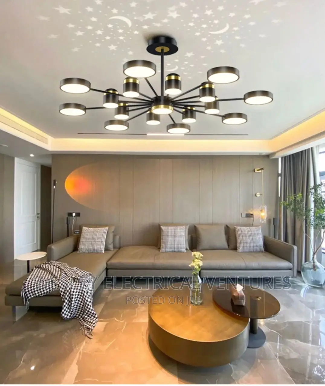Led Parlor Chandelier Light