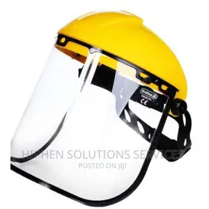 Plastic Face Shield Helmet, Medium