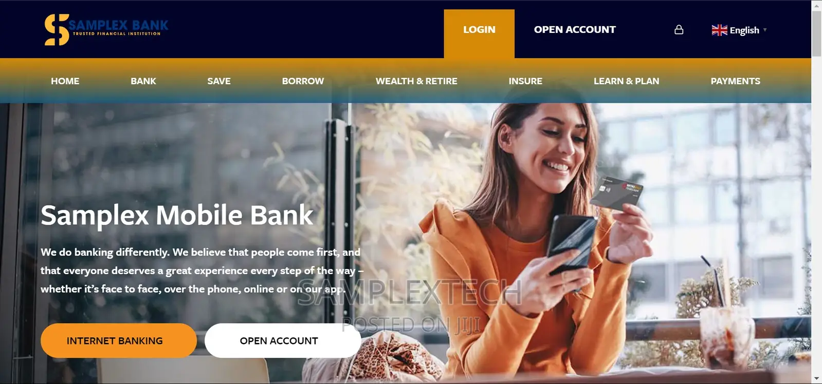 Online Banking Web Designer