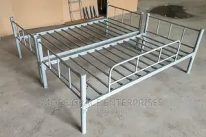 Single Metal Bed 6 by 3 Feet.