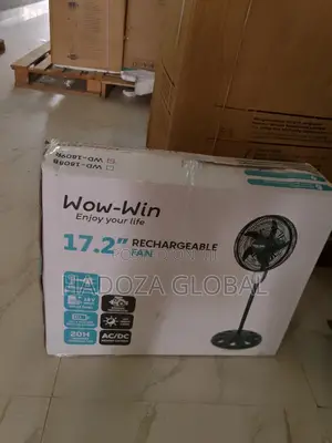 17.2" Wow-Win Rechargeable Standing Fan- LED Display
