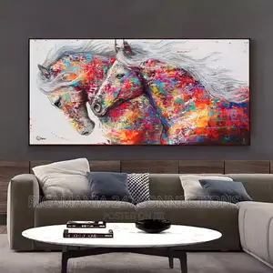 Rectangular Brown Horse Artwork Frame