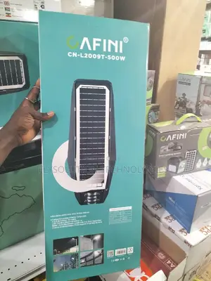 Cafini 500W LED Solar Street Light Outdoor Security Lighting