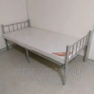 Detachable Iron Single Bed and With Mattress