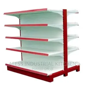 White Supermarket Shelves (Double)