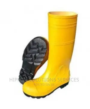 PVC Safety Boot For Men And Women Black