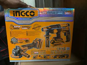 Ingco Combo Set Rotary Hammer Grinder 20v